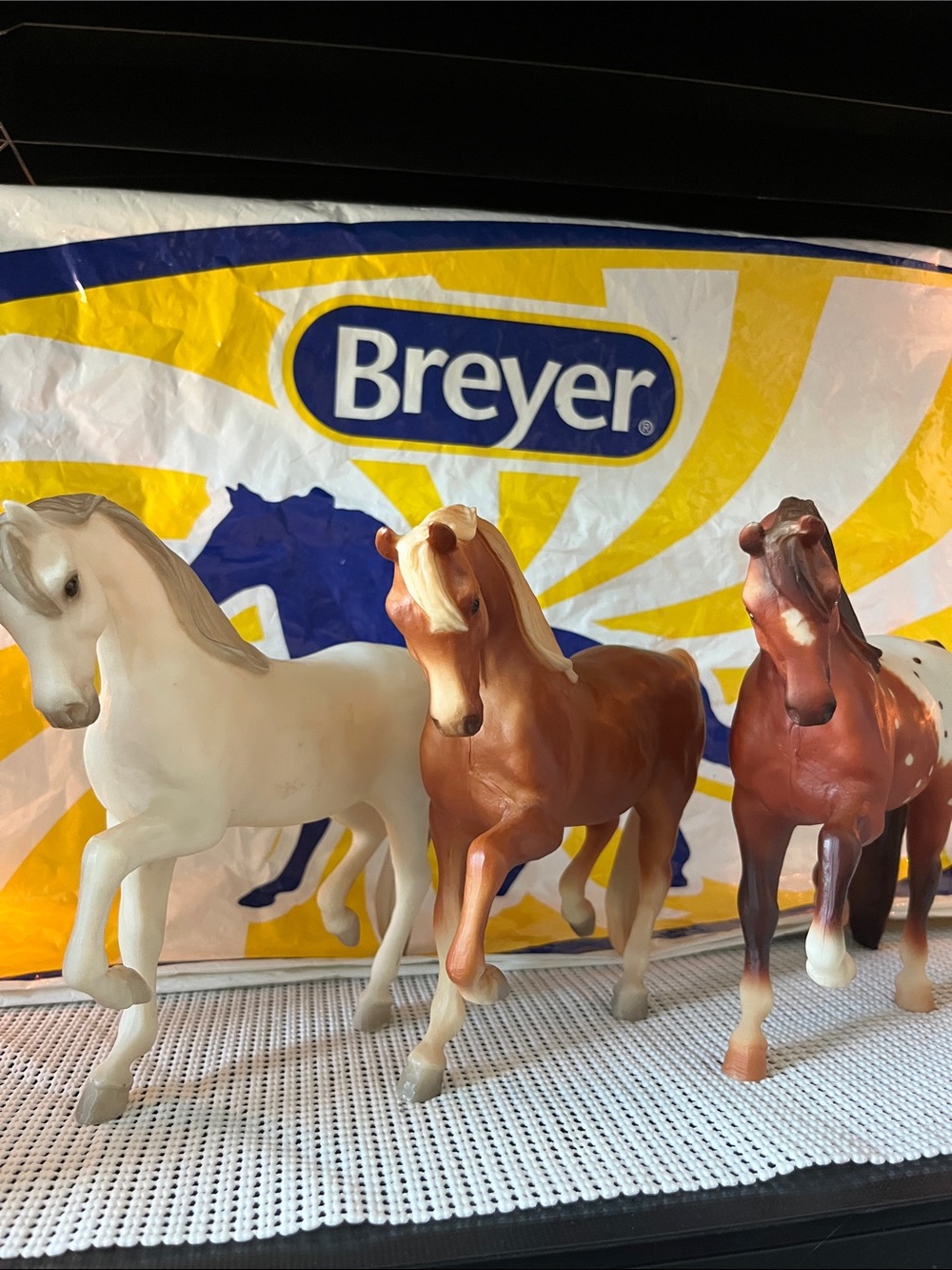 Breyer Trio of Prancing Mares-Cinnamon,Lady Roxanna &Palomino